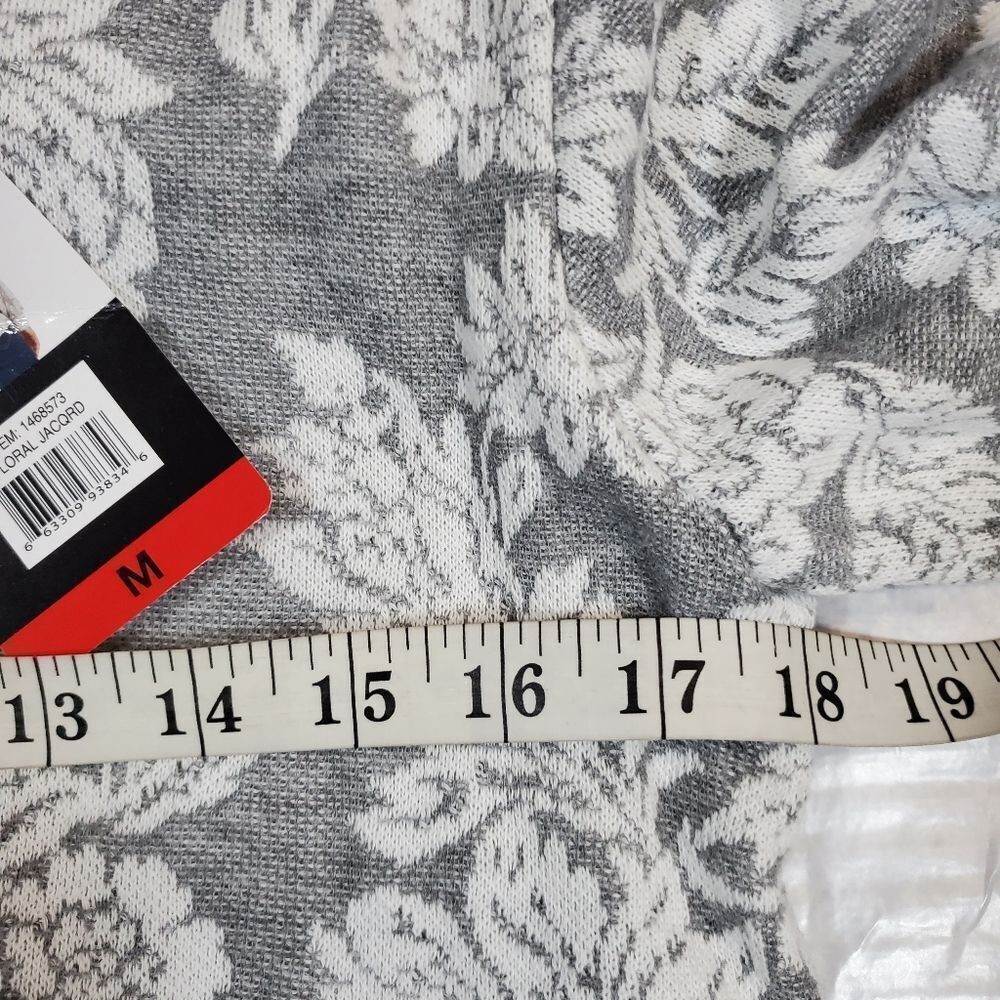 NEW ELLEN TRACY Jacquard sweatshirt M - Picture 6 of 9